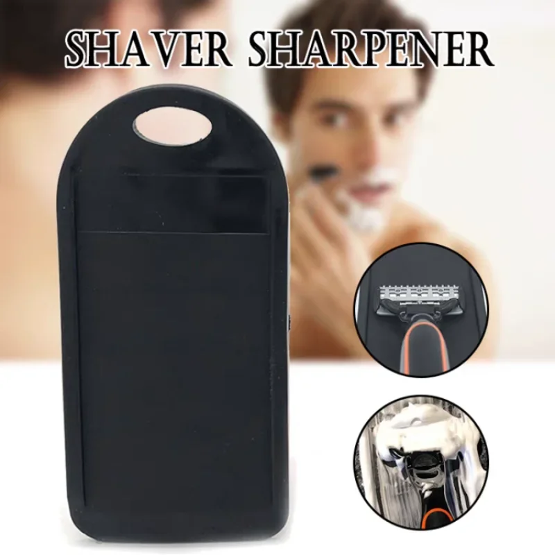 Safe Shaving Razor Blade Sharpener Cleaner Manual Grinding Silicone Shavel Cleanner Tools Shaving Men Shaving Razor Accessories