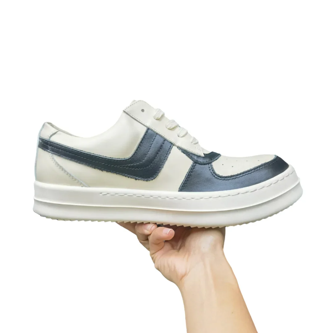 

Top Hight Quality Men Casual Shoes Real Leather Womens Tennis Shoes Brand Designer Fashion Design Goth Y2K style RO shoes