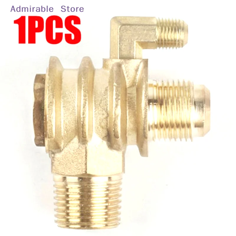 [W]3-Port Check Valves One Way Male-Threaded Workshop Air Compressor 20*19*10mm