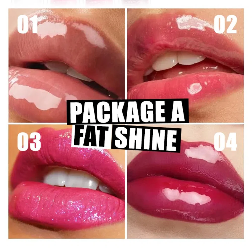 4 Teile/satz Spiegel Lip Glasur Set Feuchtigkeitsspendende Lip Gloss Langlebig Lip Öl Feuchtigkeitsspendende Flüssigkeit Lippenstift Lippen Kosmetik Make-Up