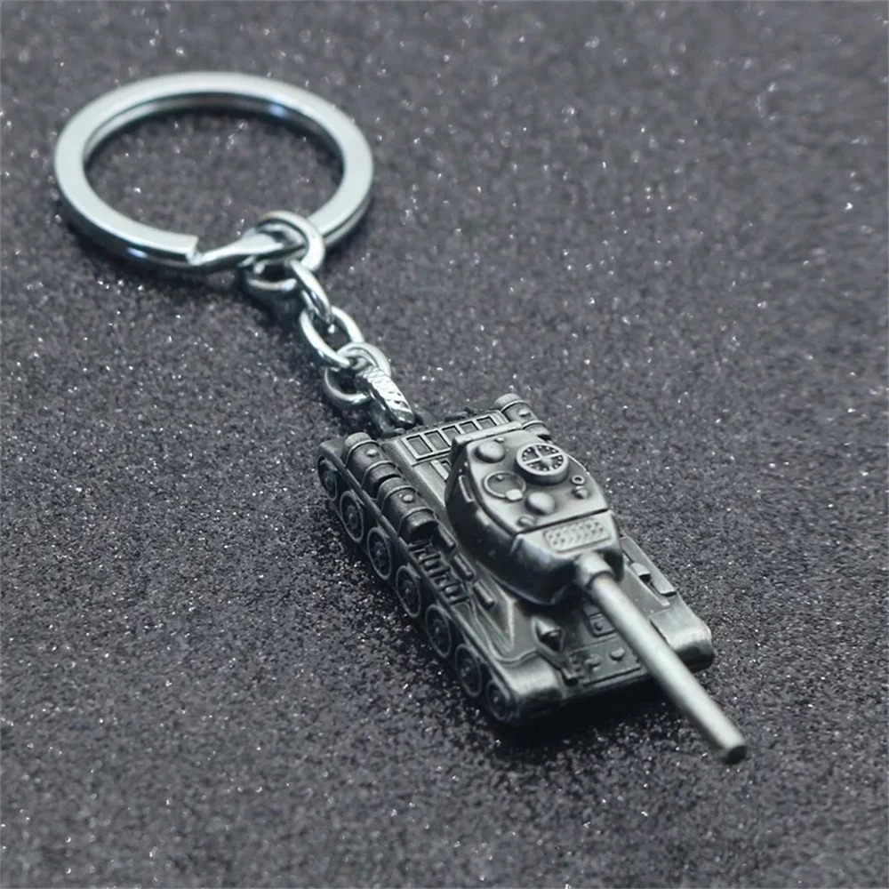 WOT World Of Tanks Keychain World Of Tanks Key Holder Tank War Keychains Metal Gift Pendant Heavy Weapon 3D Tank Gift