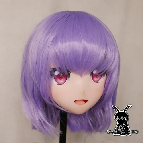 (KM5165) qualidade artesanal feminino/menina resina 3/4 cabeça personagem de desenho animado japonês shinjo akane cosplay máscara kigurumi crossdresser