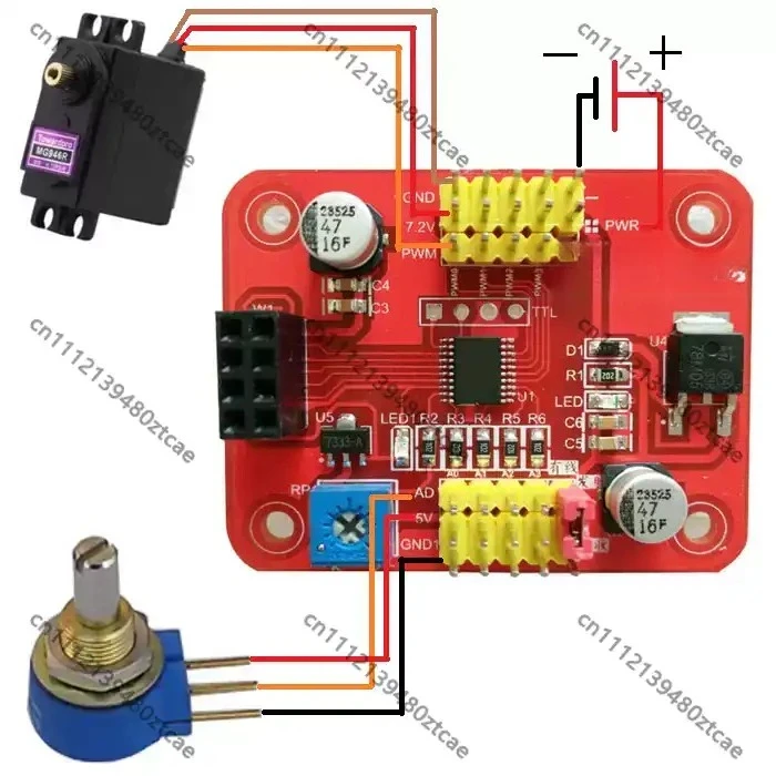 Servo Controller/Servo Tester/Adjustable Pulse Width Angle/Servo Control Board/Model Aircraft Remote Control