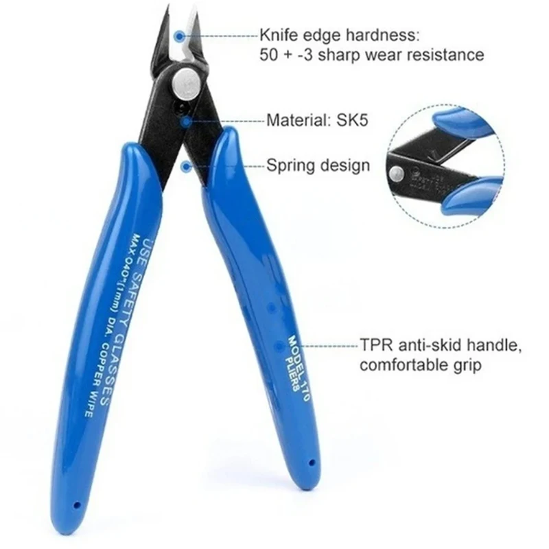 Universal Diagonal Pliers Cutting Pliers Electrical Wire Cable Cutters Nippers Wire Cutter Repair Pliers Hand Tools