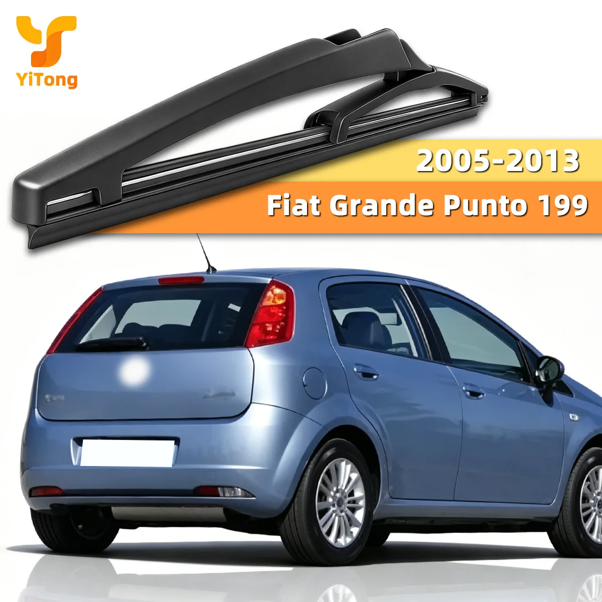 Yitong Is Suitable For Fiat Grande Punto 199 2005-2013 The Rear Windshield Wiper Blades Are All Day Silent And Replaceable