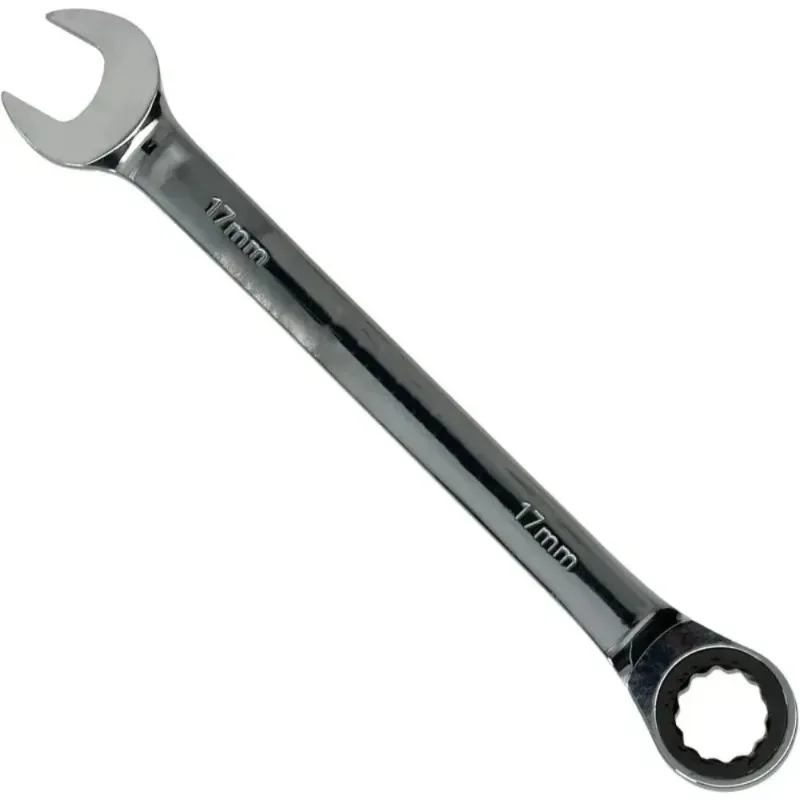 Seshin Buffalo 8/18mm Ratchet Spanner Steel Fixed Head Gear Wrench Open End & Ring  Quick Ratchet Wrench New