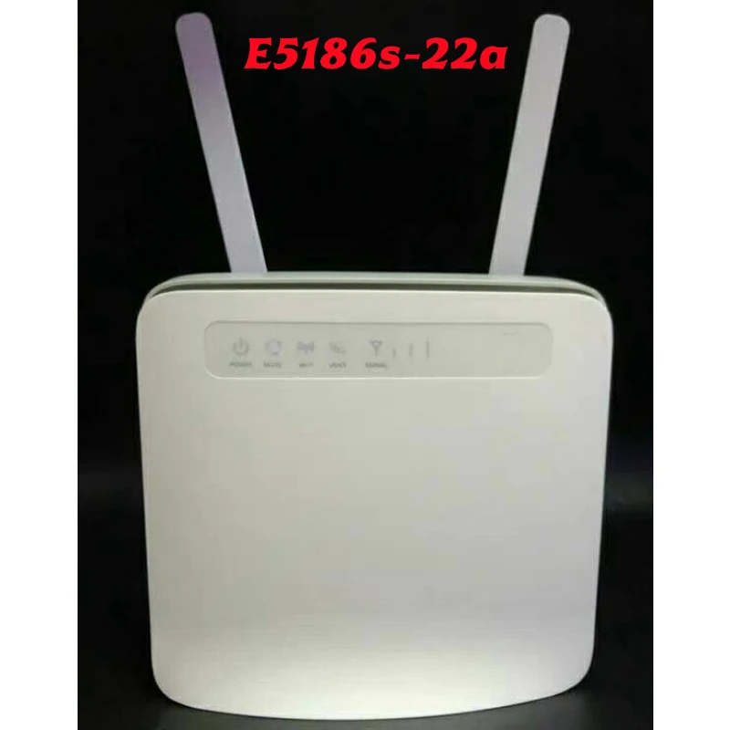 Cat6 E5186 E5186s-22a 300 ميجابت في الثانية LTE CPE 4G + موزع إنترنت واي فاي غير مقفول