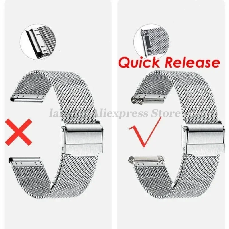 0.6mm Mesh Watch Strap for DW Watch Steel Milanese Strap 12mm 14mm 16mm 17mm 18mm 19mm 20mm 21mm 22mm 24mm Men Women Watch Band