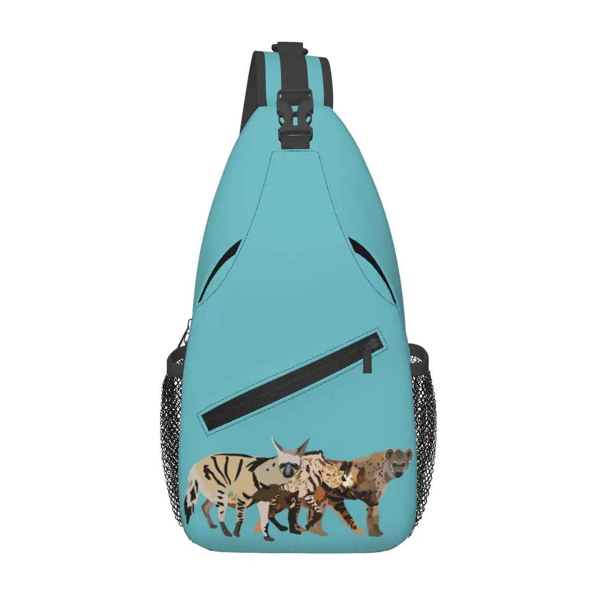 

H Is For Hyena Chest Bag Men Sling Crossbody Backpack Chest Bag Traveling Hiking Daypack Shoulder Bag