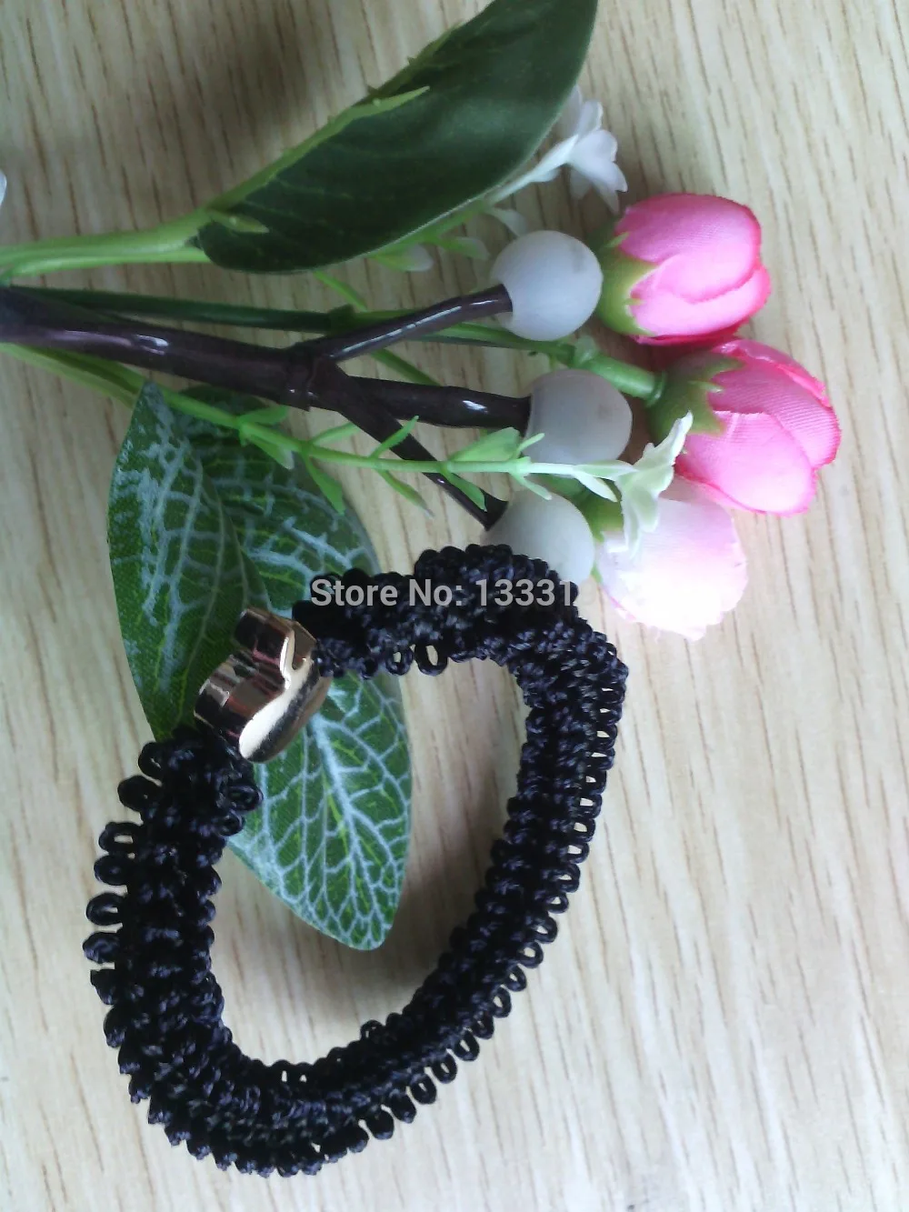 New Listting Korean Fashion Sweet Ol Metal Apple Hair Ring Hair Rope Jewelry Crystal Shop
