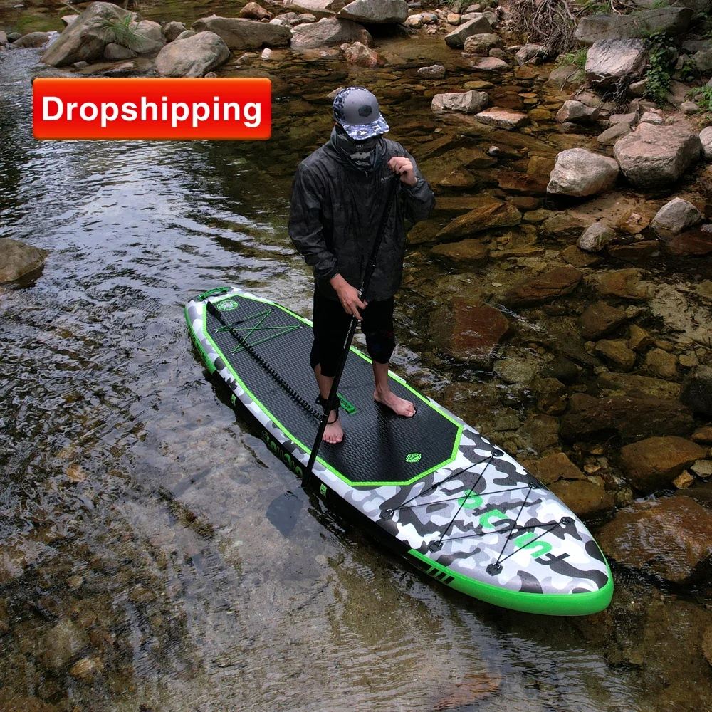 EU Dropshipping OEM 11'6 "sup koi tiup papan sup olahraga air papan paddleboard sub papan papan dayung