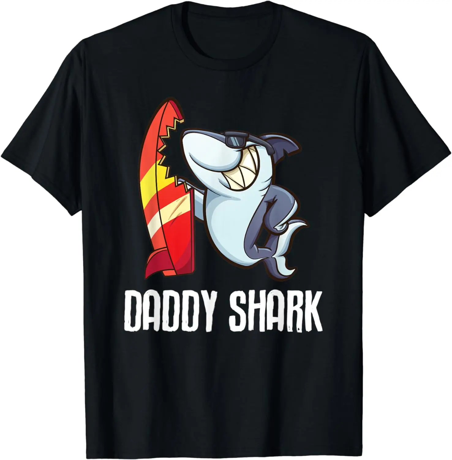 Daddy Shark Funny Surfer T-Shirt