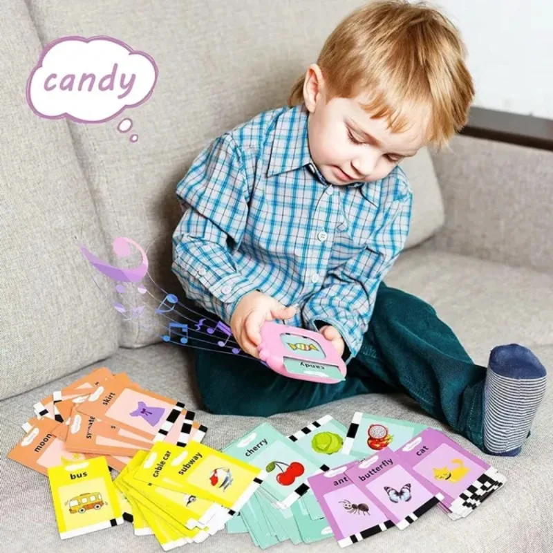 

Kids Toddler Talking Flash Cards with 224 Sight Words Montessori Toys Speech Therapy Autism Sensory Learning Educational Gifts