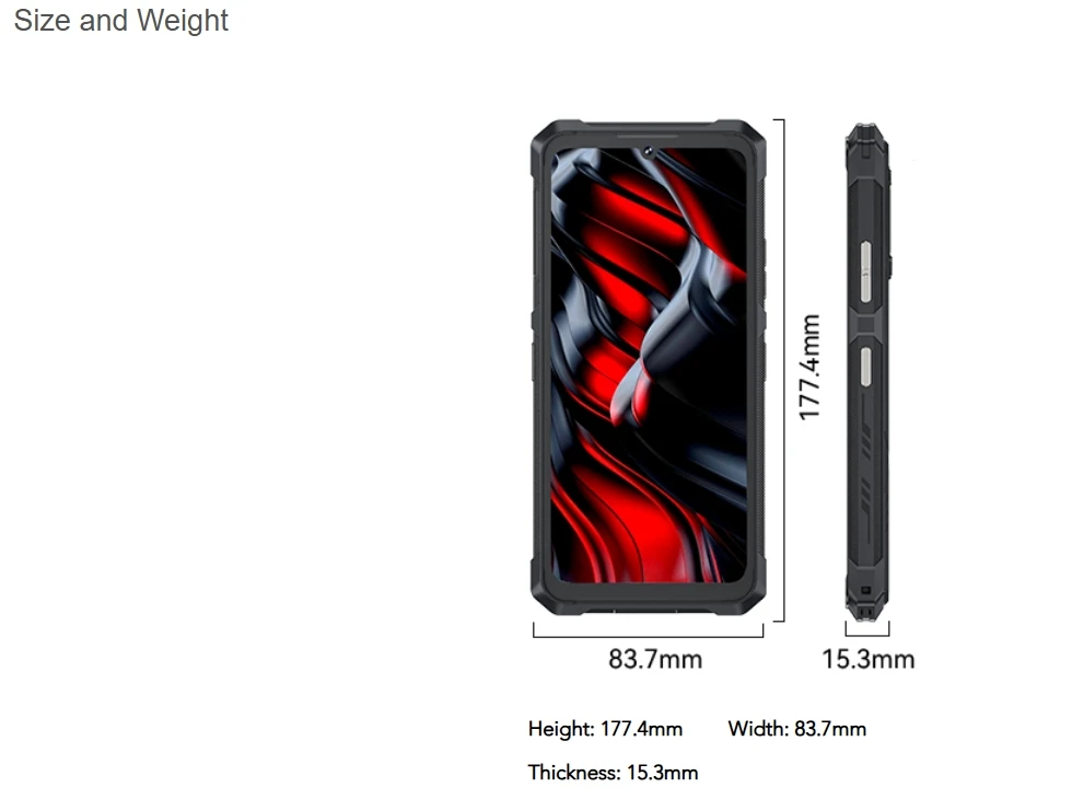 [Versand aus Polen] Cubot KingKong ES 3 Android 15 Robustes Smartphone 10200mAh 16GB(6+10)+256GB 6,745'' 4G Mobiltelefon NFC – Detail 18