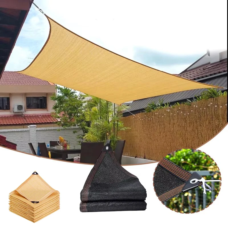 HDPE sunshade net 70~85% anti-ultraviolet for garden cover net gazebo carport swimming pool balcony sunshade outdoor awning