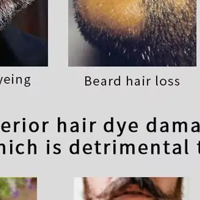 الأسهم الأمريكية صبغة شعر طبيعي شامبو اللحية السوداء طلاء اللحية الرجال تلوين اللحية صبغ 5 دقائق شامبو أسود الشارب المؤقت #1