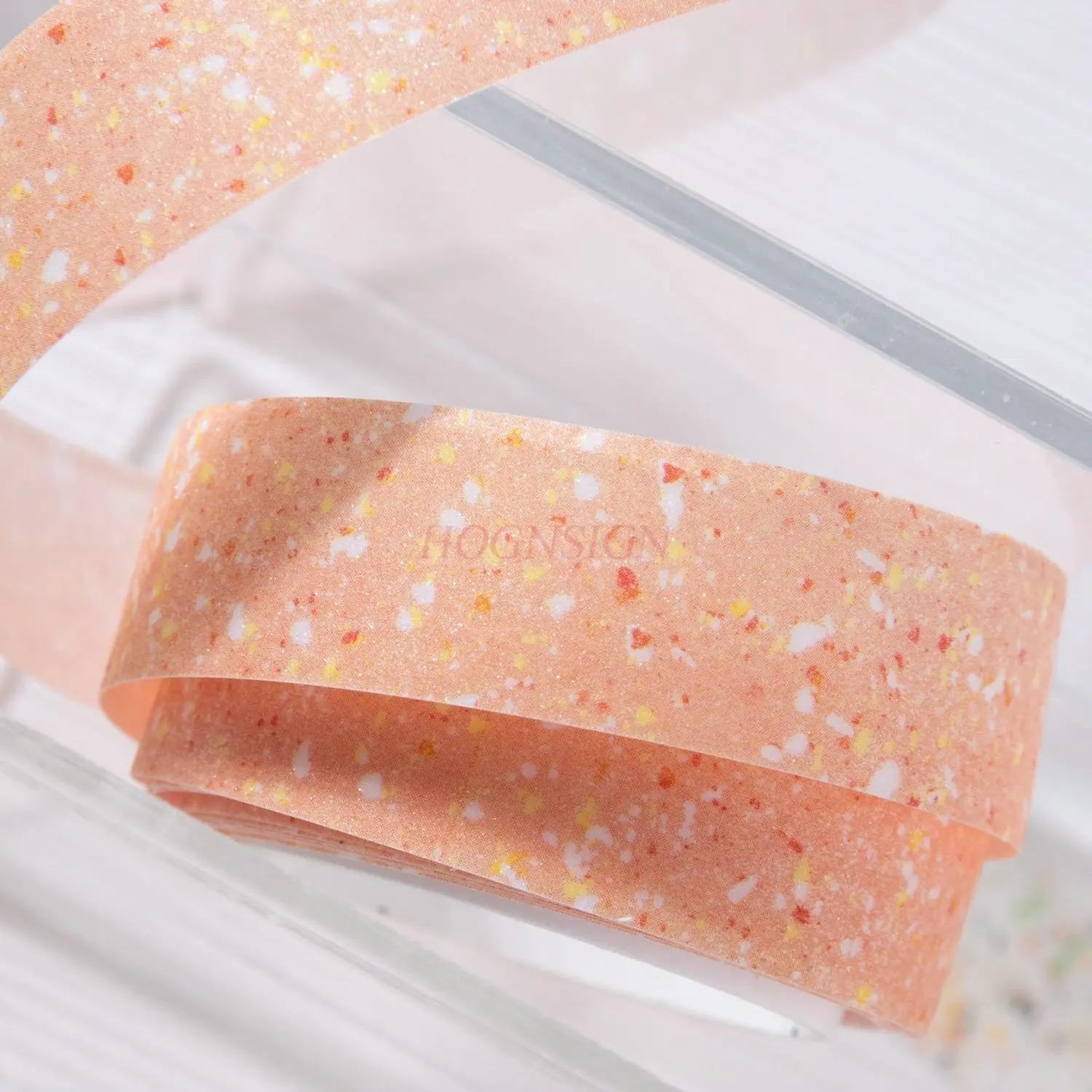 

1roll Full roll glitter basic hand tent collage base sticker girl tape with paper tape