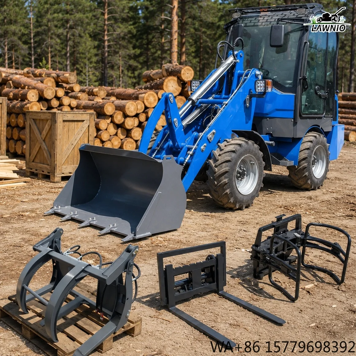 Cost Effective Electric Loader  1000kg Rated Load Capacity Compact Design for Construction Electric Wheel Loader