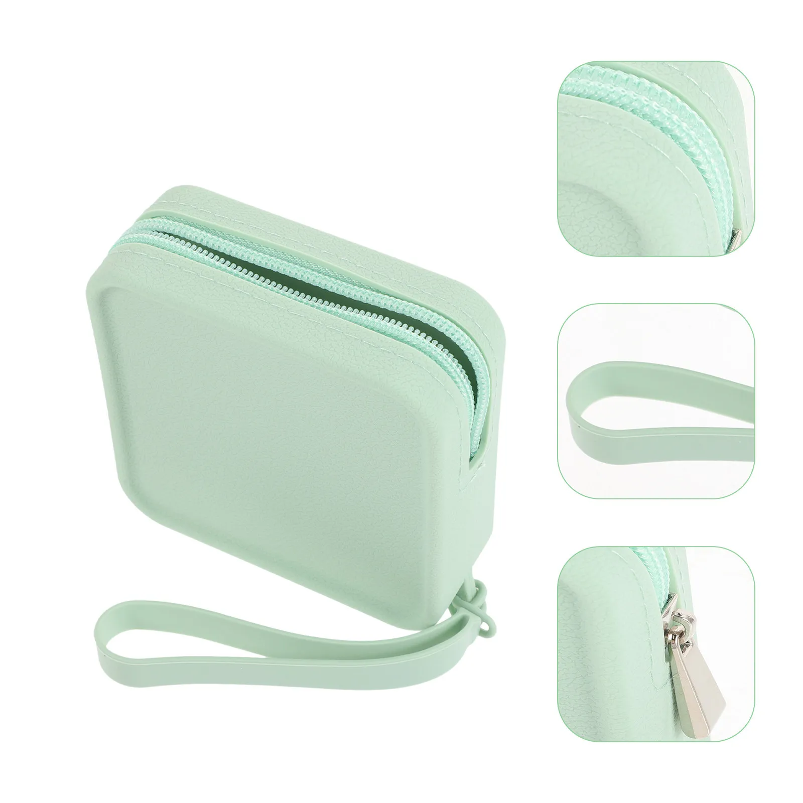 Silicone Sanitary Napkin Storage Bag Holder Period Pads Container For Travel Pouch Zipper Tampon Compact Feminine