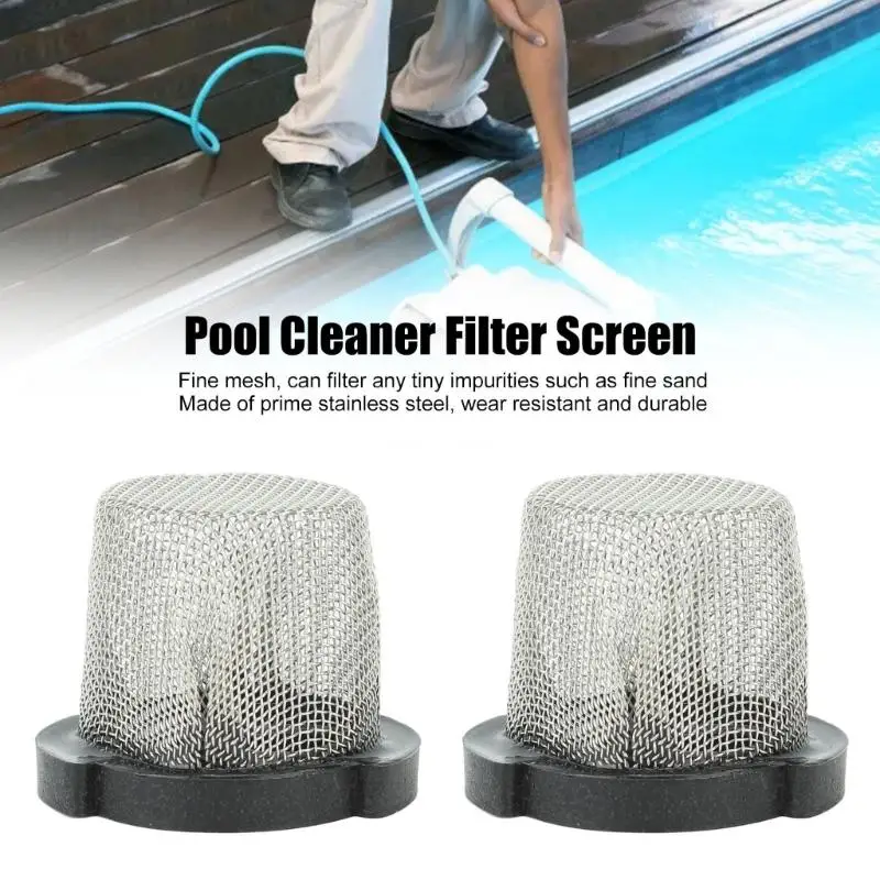 2 Pack Universal Wall Fitting and Quick Disconnect Filter Screen Pool Cleaner Filter Screen Pool Cleaner Accessories Dropship