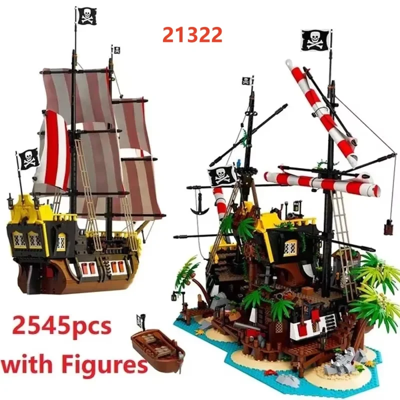 

21322 Pirates Of Barracuda Bay Assembly Model Gifts 2545Pcs Brick Children's Educational Toys