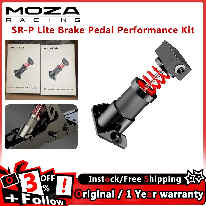 MOZA Racing SR-P Lite Brake Pedal Performance Kit Spring & Damping Block Combination Provides Higher Braking Resistance