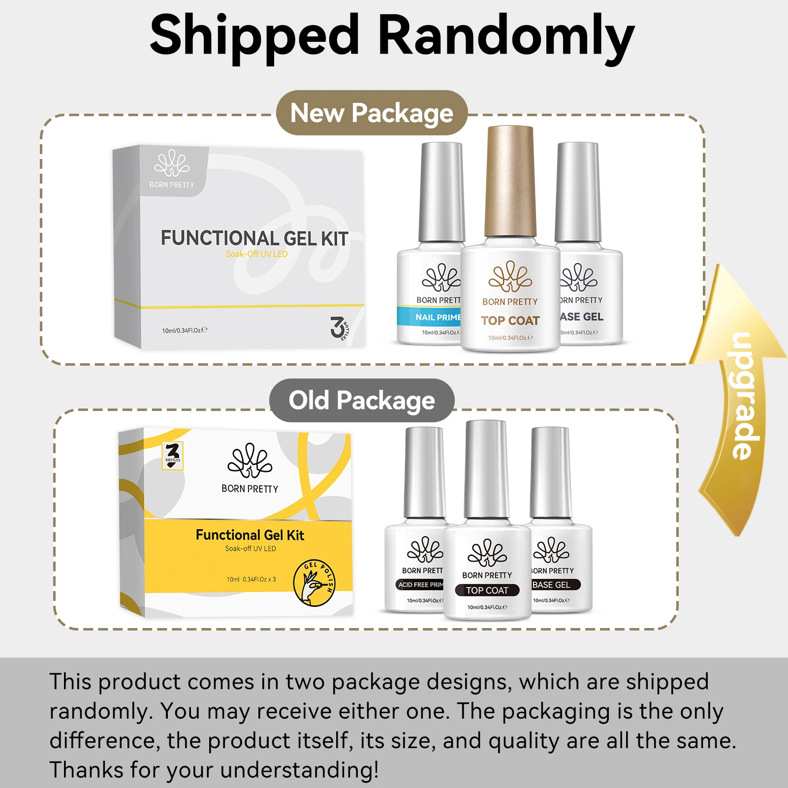 BORN PRETTY 10ml Base Gel Super Top Coat 1/2/3pcs Kit Nail Gel Polish Set Ultra Glossy Tempered Long Wear Top Coat Matte Top view 6