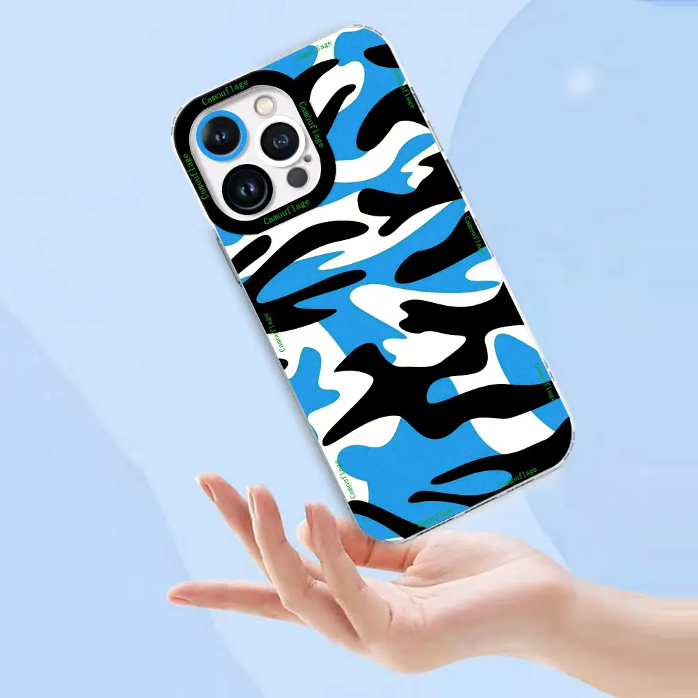 Etui na telefon Angel Eyes Clear do OPPO RENO 11 11F 10 8 8Z 8T 7 7Z 6 6Z 5G 5 5F 4 2 FIND X3 LITE Case Camouflage Painting