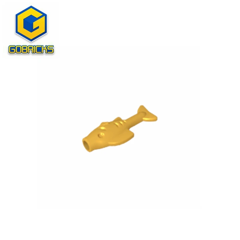 MOC PARTS GDS-2120 Animal, Fish [Anti-Stud Mouth] compatible with lego 64648 pieces of children\'s toys Technical Liftarm