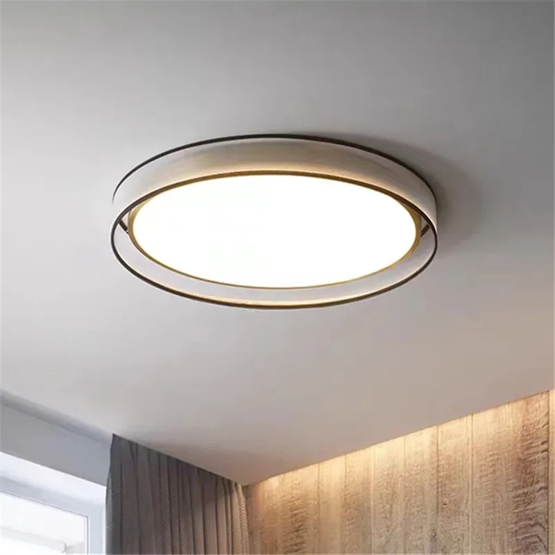 Nordic replika lampa z niskim sufitem LED skandynawska minimalistyczna okrągłe światło pokój dekoracja sypialni lampa salon oświetlenie kuchenne