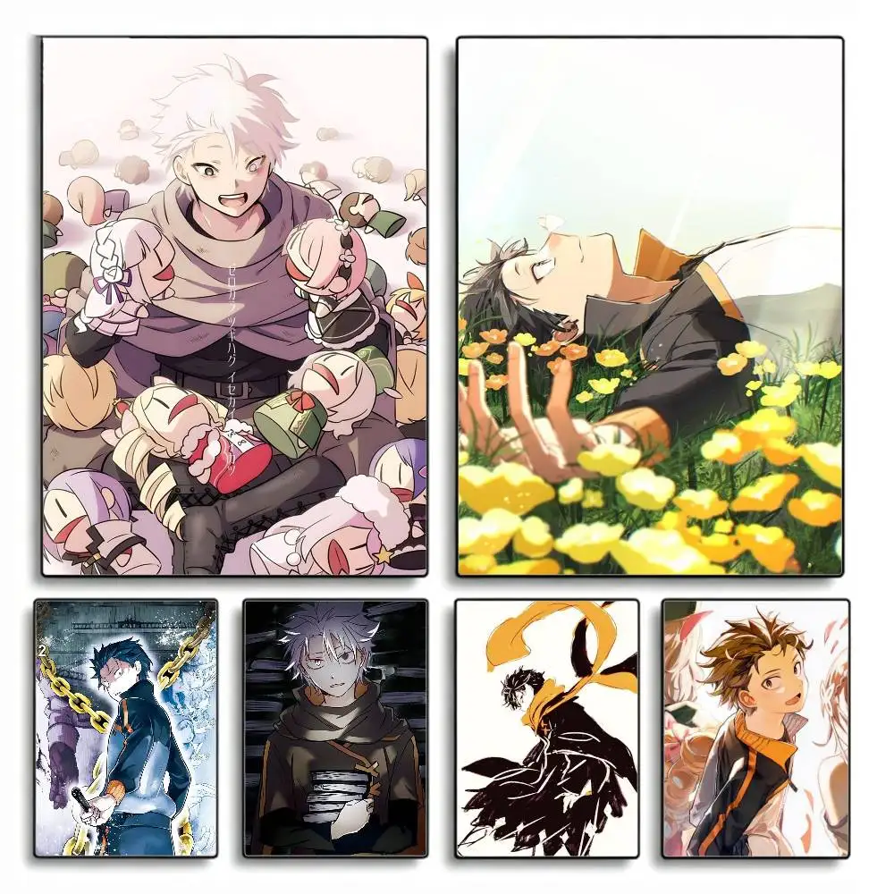 Anime Original N-Natsuki Subaru  Poster HD Self Adhesive Waterproof Wall Art Ideal for Home Office Dorm Gift