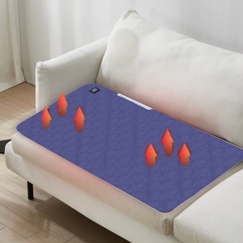 전기 난방 패드 쿠션 의자 자동차 애완 동물 바디 겨울 따뜻한 3 열 설정 좌석 쿠션 홈 오피스 용 다용도 USB 열