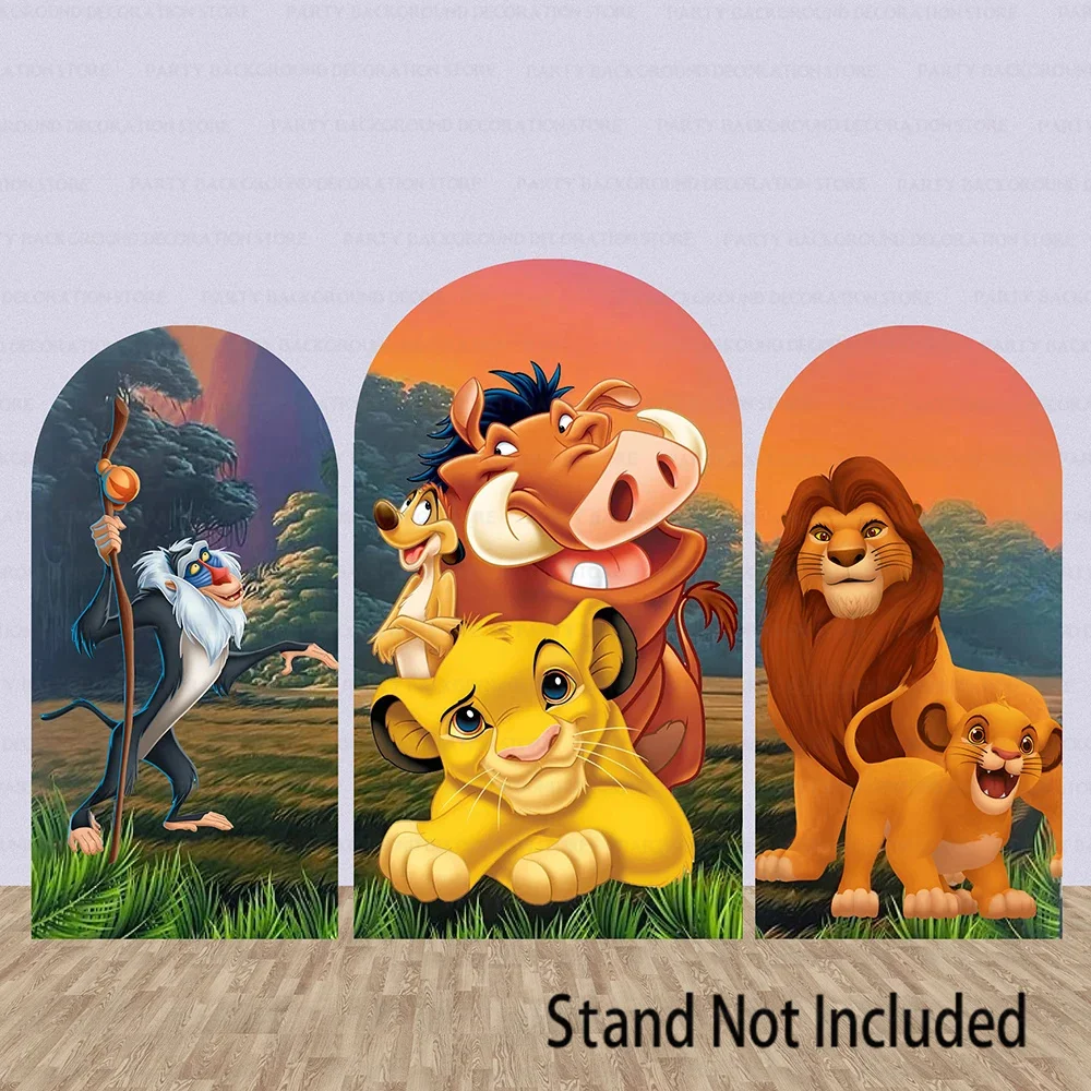 

Rafiki Simba Lion King Disney Nana Pumbaa Pig Custom Arch Cover Photo Backdrop Photography Background Birthday Party Background