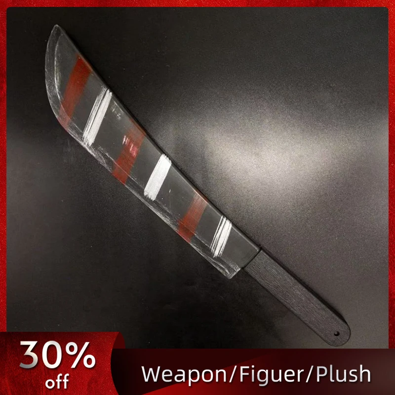 45cm/17.72in Halloween Plastics Toy Knife Samurai Cosplay Game Peripherals Model Props Party Supplies Ornaments Display Practice