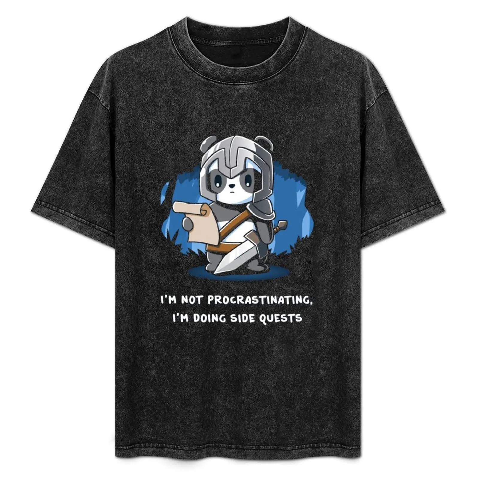 I'm Not Procrastinating, I'm Doing Side Quests Gaming T-Shirt Durable Work Wear T-Shirt