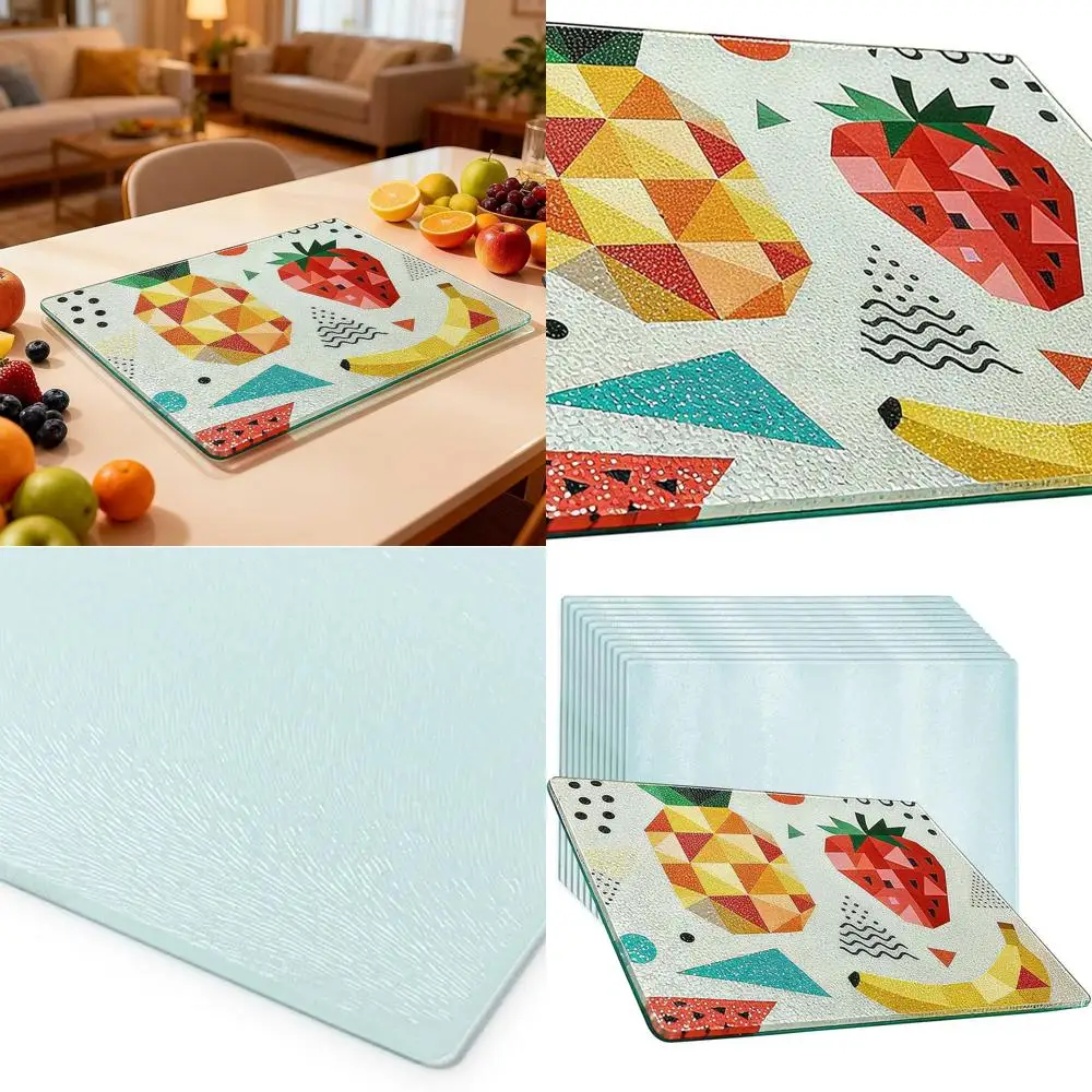 

Заготовки для сублимационной печати — разделочные доски из закаленного стекла 8x11 дюймов, противоскользящие, термостойкие, текстурированная поверхность для кухни U