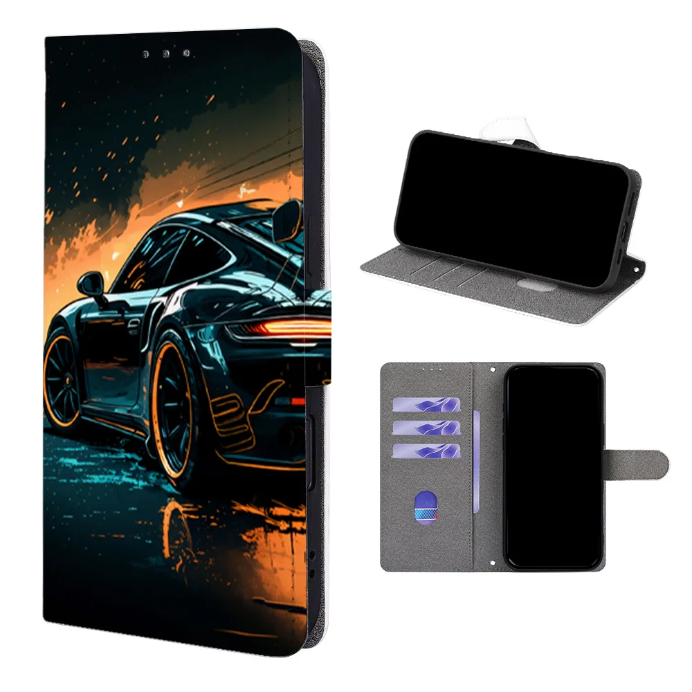 

Magnetic Flip Phone Cover for OnePlus 15R 13T 13S 12R 11 9R 10T 8 Pro/Turbo 6/Ace 5 3/Nord CE4 with Built-in Wallet Card Slots