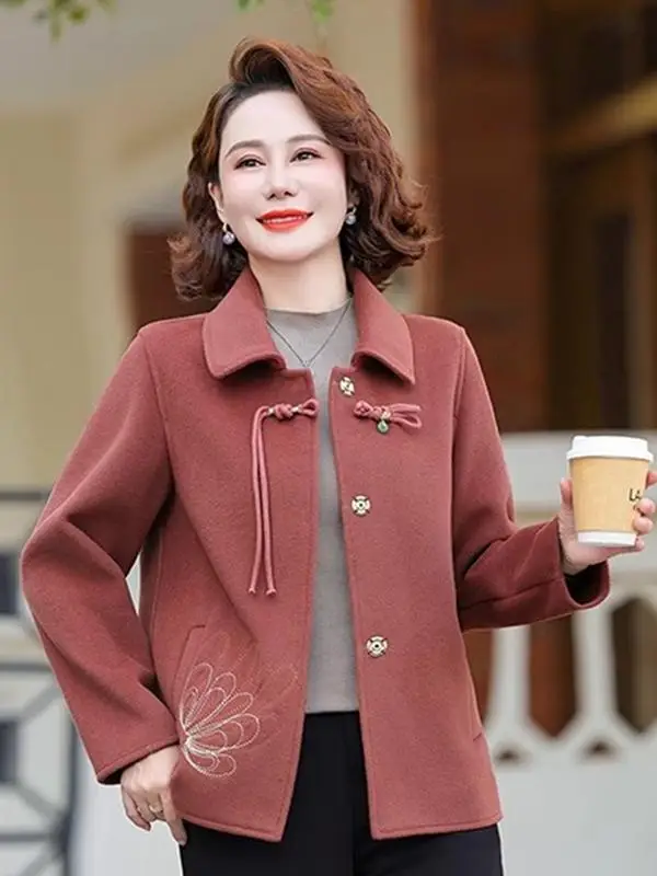 

Spring Autumn Fashion Short Jacket Women's Coat Year 2026 Women's Clothing for Wedding Banquet Happy Grandma