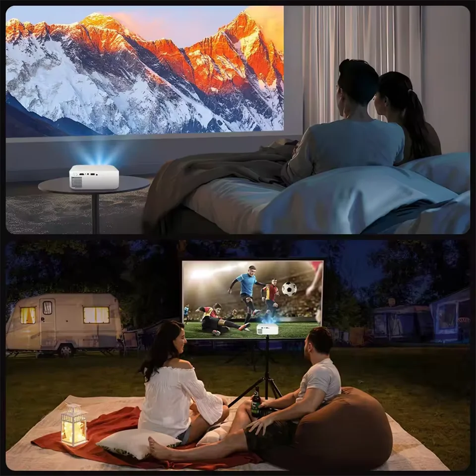 حار FY318 8000 لومينز أندرويد 11 4K متعاطي المخدرات العارض كامل HD 1080P 4K فيديو الصوت المسرح المنزلي التركيز التلقائي كيستون 5G المزدوج واي فاي #6