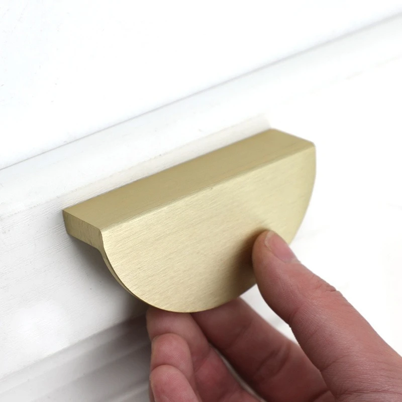 مقبض درج باب خزانة الملابس نصف دائري كريمي نمط غرفة الأطفال مقبض اللون الاقتران مقابض خزانة المطبخ الملونة