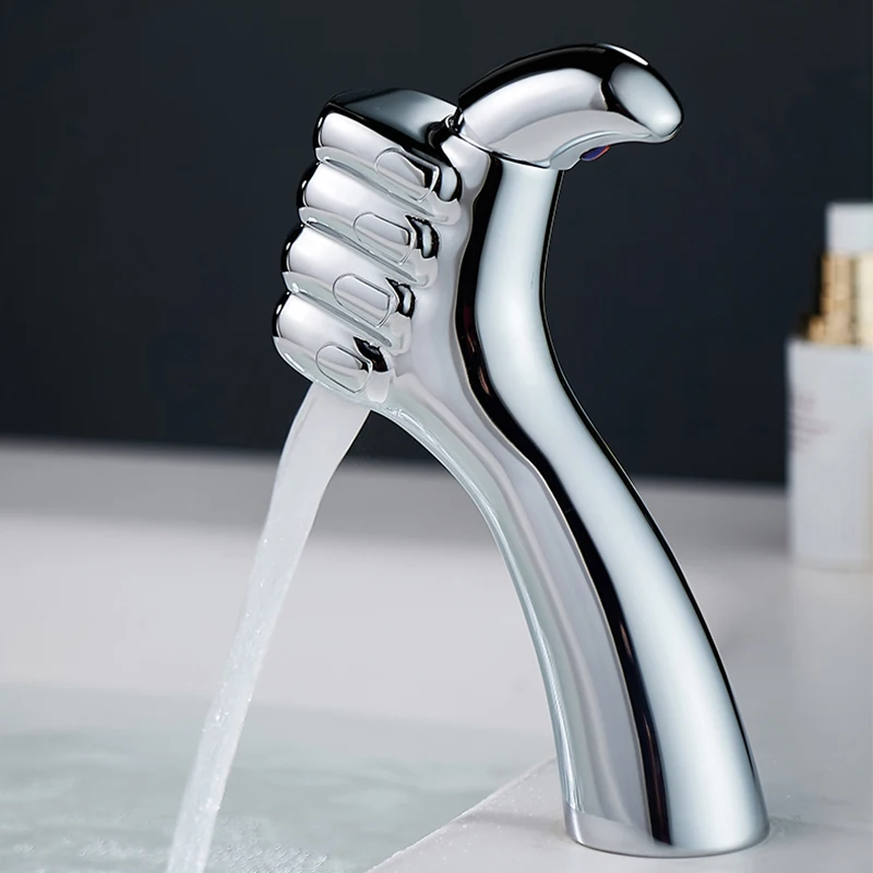 BAKALA Single Handle Basin Faucet Water Tap Solid Brass Chrome Gold Finish Black White Bathroom Sink Mixer Tap