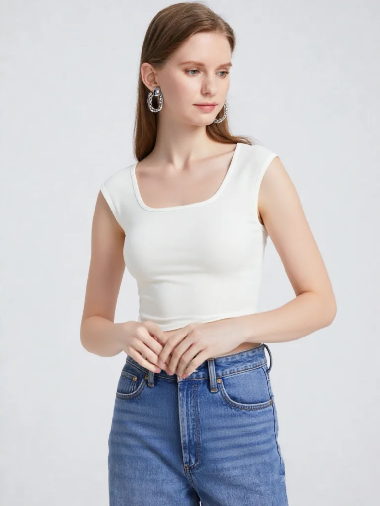 2026 Summer Backless Built-in Bra Cami Women Sexy Crop Tank Top White Black Coffee Khaki Grey Green