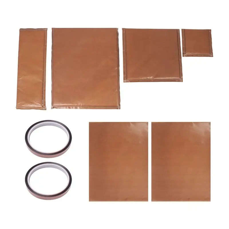 N82R 8 Pack Heat Press Pillow Mat Kit, 4 Size -Heat Pressing Transfer Pillows, 2 -Sheets And 2 Tapes