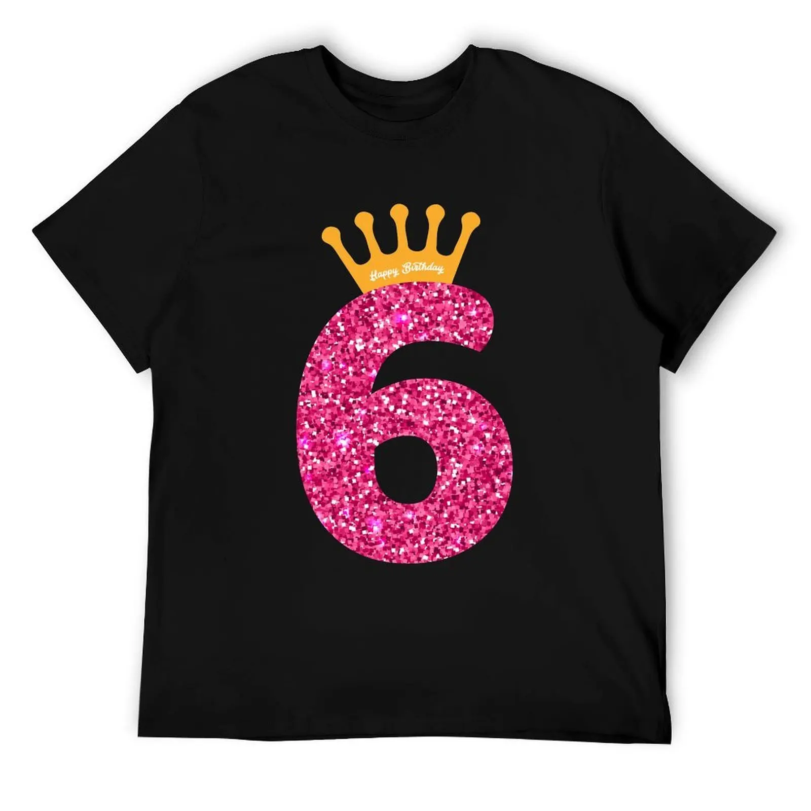 

6th Queens Crow Happy Birthday art for Girls T-Shirt man t shirt luxury man t shirts for men casual T-Shirt