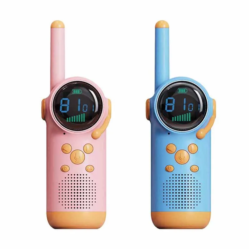 Kids' Walkie Talkies Set  22 Channels Flashlight LCD 10-Mile Range Built-in Flashlight Walkie Talkie Accessories