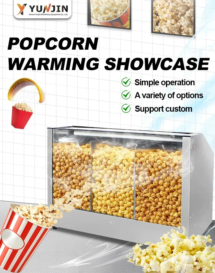 Snackmachines Commerciële Popcorn Warmer Machine Popcorn Makers En Karamel Popcorn Machine Vitrinekast