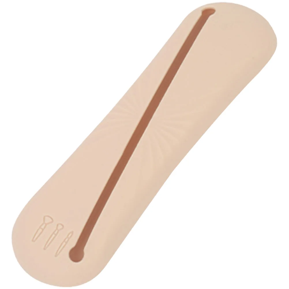 

Container Makeup Brush Storage Bag Miss Toiletry LED Silica Gel Brushes for Travel