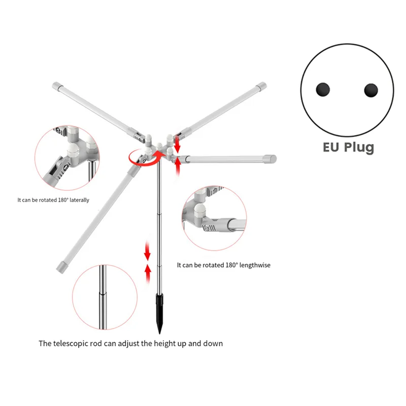 AD23-Grow Light For Plants With Control Full Spectrum Fitolamp Lights Home Flower Seedling Phyto Lamp