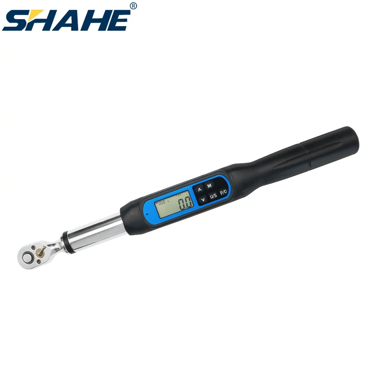 

Shahe 1/4'' 3/8" Large Screen Digital Torque Wrench Car Repairing Tool with Buzzer & LED Adjustable Preset Torque Wrench Tools