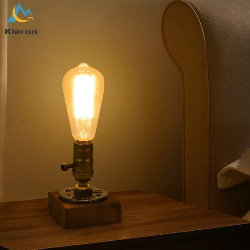 

Скандинавская современная настольная лампа из твердой древесины, прикроватная лампа для спальни, кабинета, столовой, декоративное железное художественное напольное освещение для гостиной